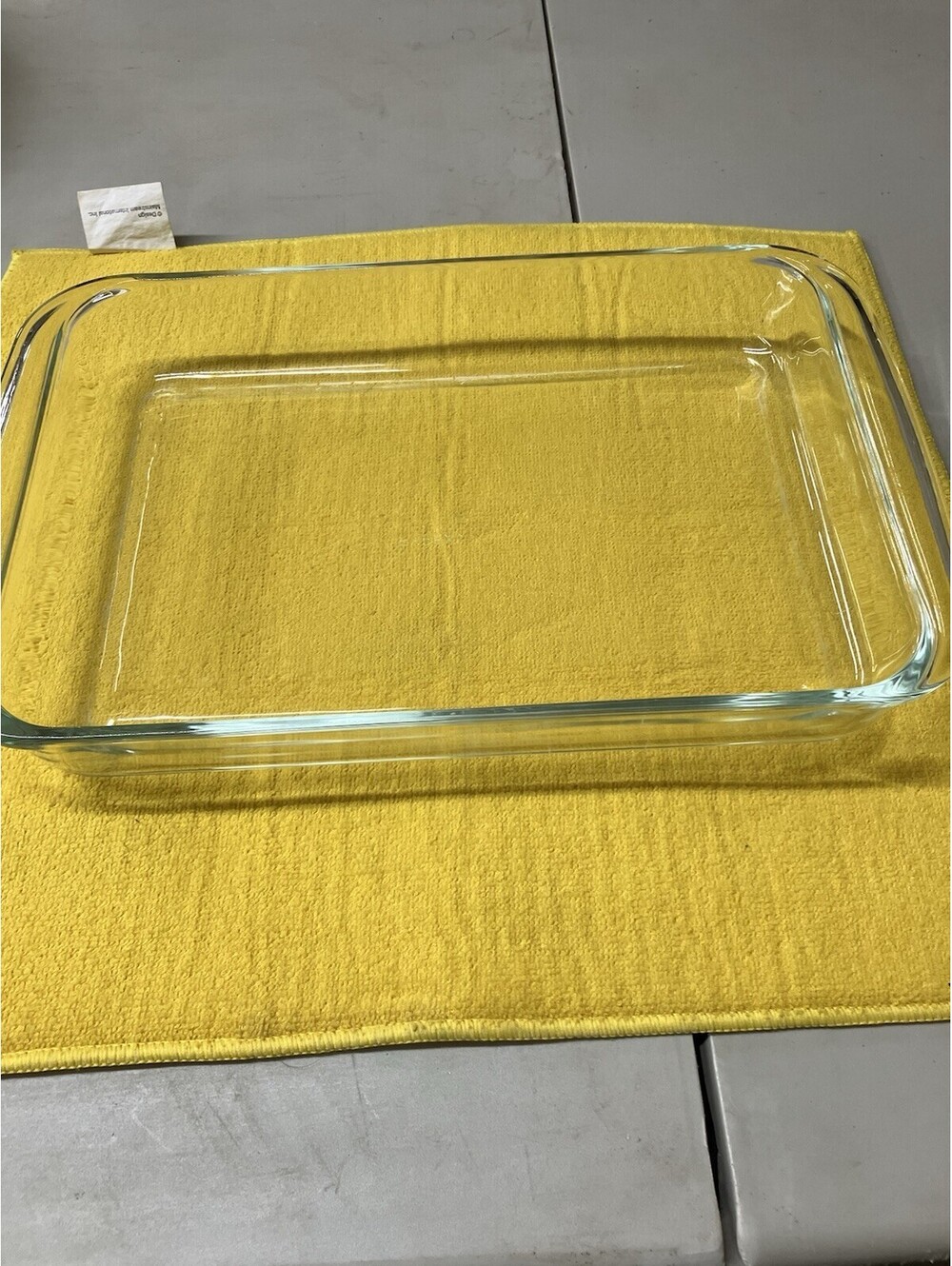 VTG Big Letter Pyrex 233-S Baking Casserole Lasagna Dish 3 qt 13x9x2 Clear Glass